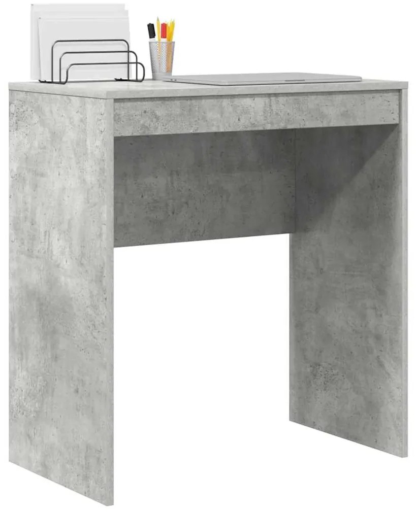 vidaXL Γραφείο Γκρι σκυροδέματος 70 x 40 x 76 εκ. Επεξεργασμένο ξύλο