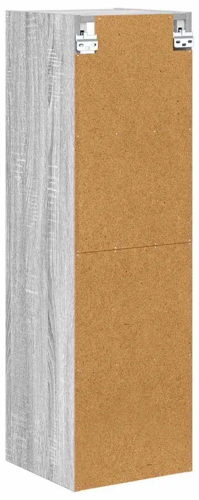 vidaXL Κρεμαστό ντουλάπι Riga Γκρίζο Σονομα 30 x 29,5 x 100 εκ.