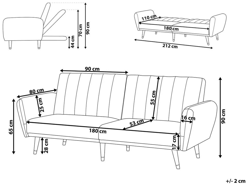 Καναπές κρεβάτι Berwyn 585, Πράσινο, 90x212x80cm, 37 kg, Πόδια: Ξύλο, Ξύλο: Ευκάλυπτος, Καουτσούκ | Epipla1.gr