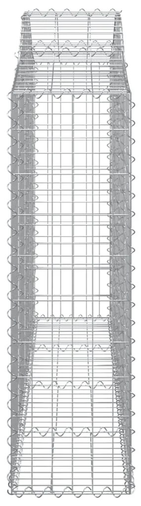 vidaXL Συρματοκιβώτια Τοξωτά 40 τεμ. 200x30x100/120 εκ. Γαλβαν. Ατσάλι