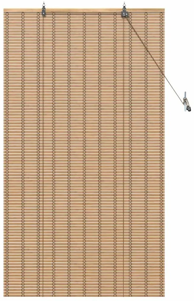 vidaXL Ρολά και Σκίες Παραθύρων Ανοιχτό καφέ 80 x 160 cm Μπαμπού