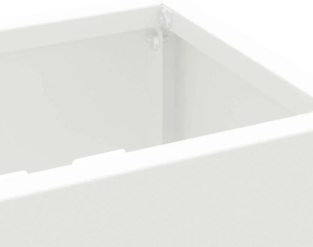 vidaXL Σχέδιο & βάση αποθήκευσης Λευκό 28 x 12 x 41 εκ Μέταλλο