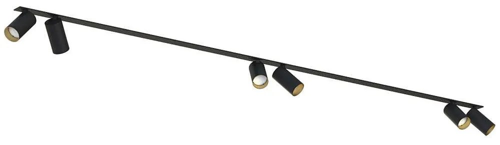 Φωτιστικό Οροφής - Σποτ Mono Surface 7693 6xGU10 10W Black-Gold Nowodvorski Metal, Plastic