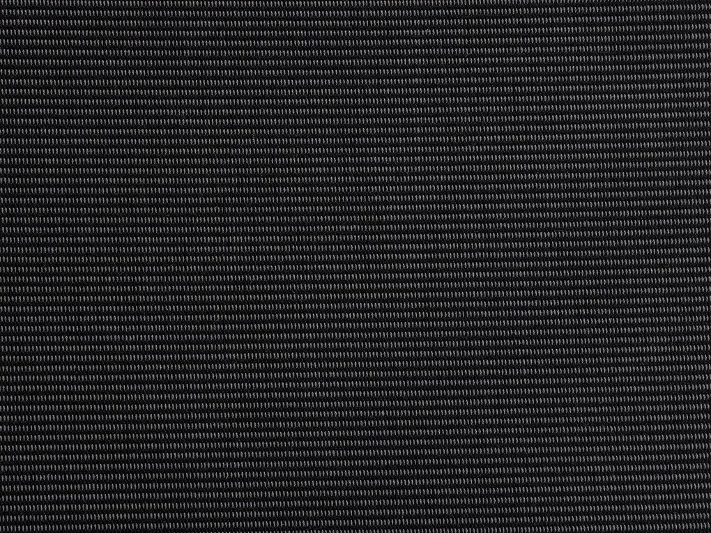 Τραπεζάκι εξωτερικού χώρου Comfort Garden 1206, 31x64x64cm, Μαύρο, Επεξεργασμένο γυαλί, Πλαστικό ψάθινο