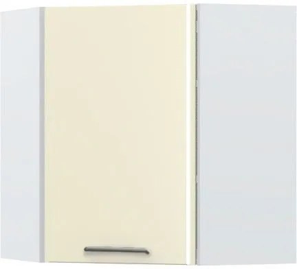 Ντουλάπι κρεμαστό γωνιακό Modena V7-UG-1K-Λευκό - Μπεζ
