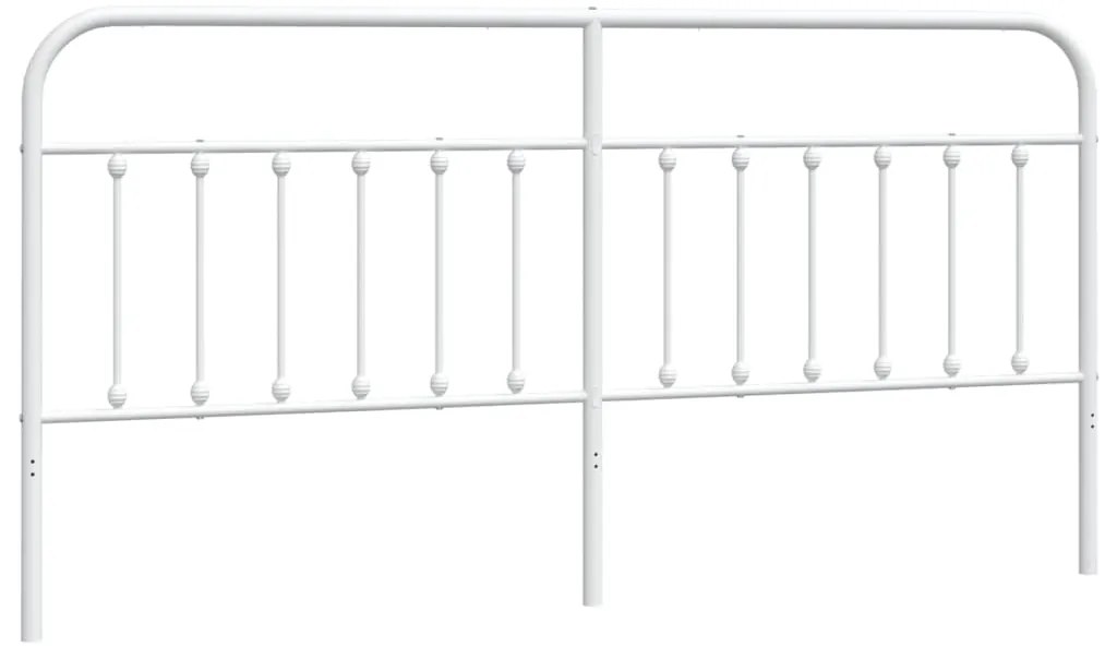 vidaXL Κεφαλάρι Λευκό 200 εκ. Μεταλλικό