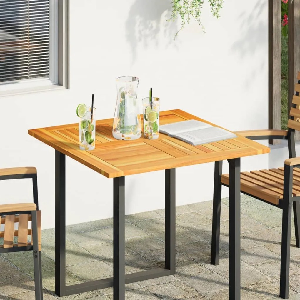 vidaXL Επιφάνεια Τραπεζιού Τετράγωνη 80x80x2,2 εκ. Μασίφ Ξύλο Ακακίας