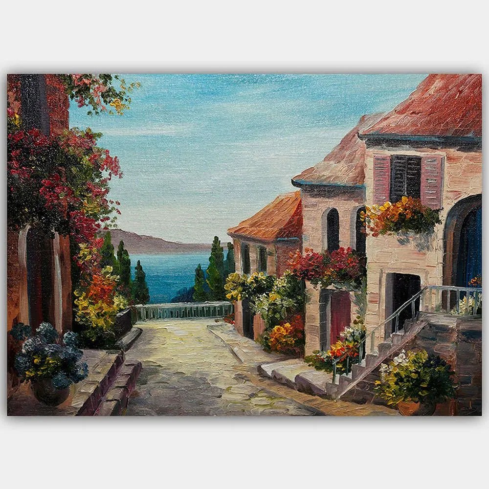 Πίνακας Καμβάς 441HPE1960 100x70cm Multi Wallity Οριζόντιοι Ξύλο, Καμβάς