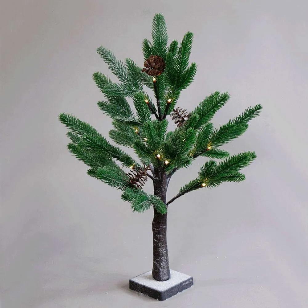 Χριστουγεννιάτικο Δεντράκι Snow Pine Tree Led X1024114 60cm Με Μπαταρίες Multi Aca