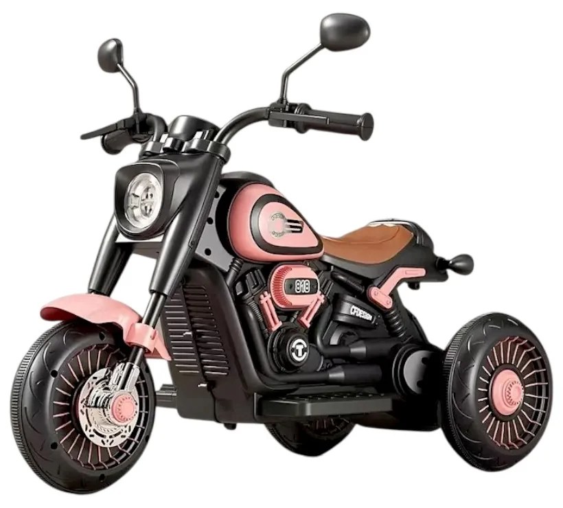 Παιδικό ηλεκτροκίνητο τρίκυκλο scooter - BJQ-818 - 701113 - Pink-701113_pi