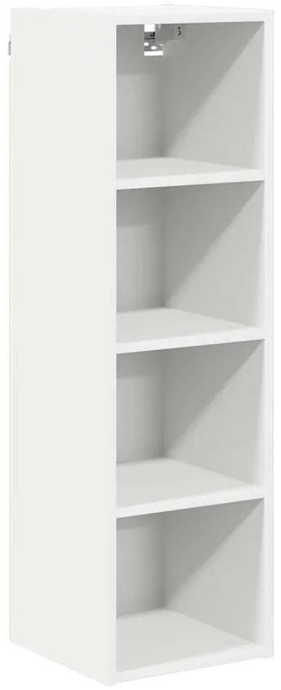 vidaXL Κρεμαστό ντουλάπι Λευκό 30 x 29,5 x 100 εκ. Επεξεργασμένο ξύλο