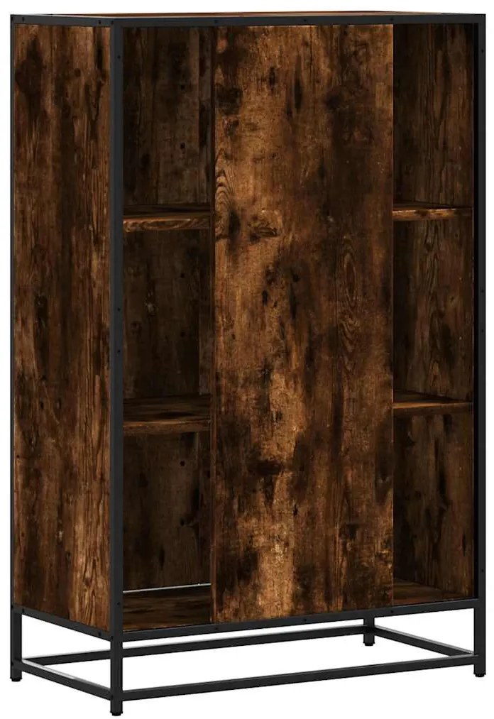 vidaXL Highboard Καπνιστή δρυς 68x35x106,5 cm Κατασκευασμένο ξύλο