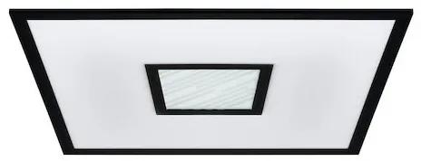Eglo Bordonara Μοντέρνα Μεταλλική Πλαφονιέρα Οροφής με Ενσωματωμένο LED σε Μαύρο χρώμα 45cm 900571