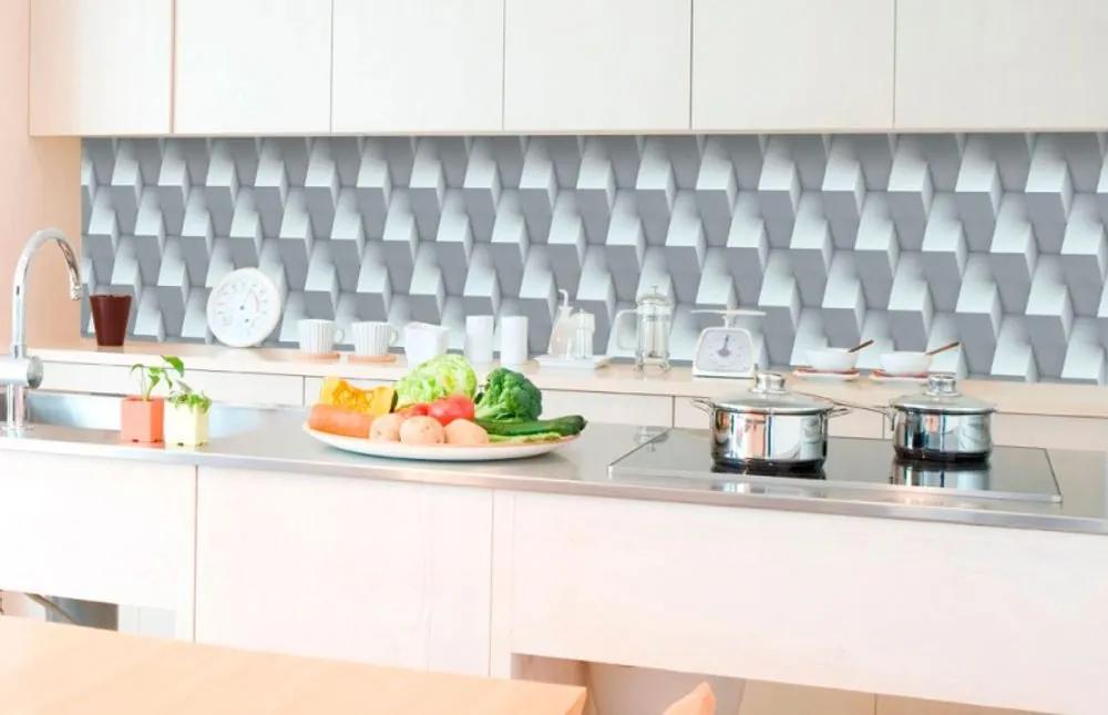 Αυτοκόλλητη φωτοταπετσαρία για πλακάκια κύβου κουζίνας - 180x60