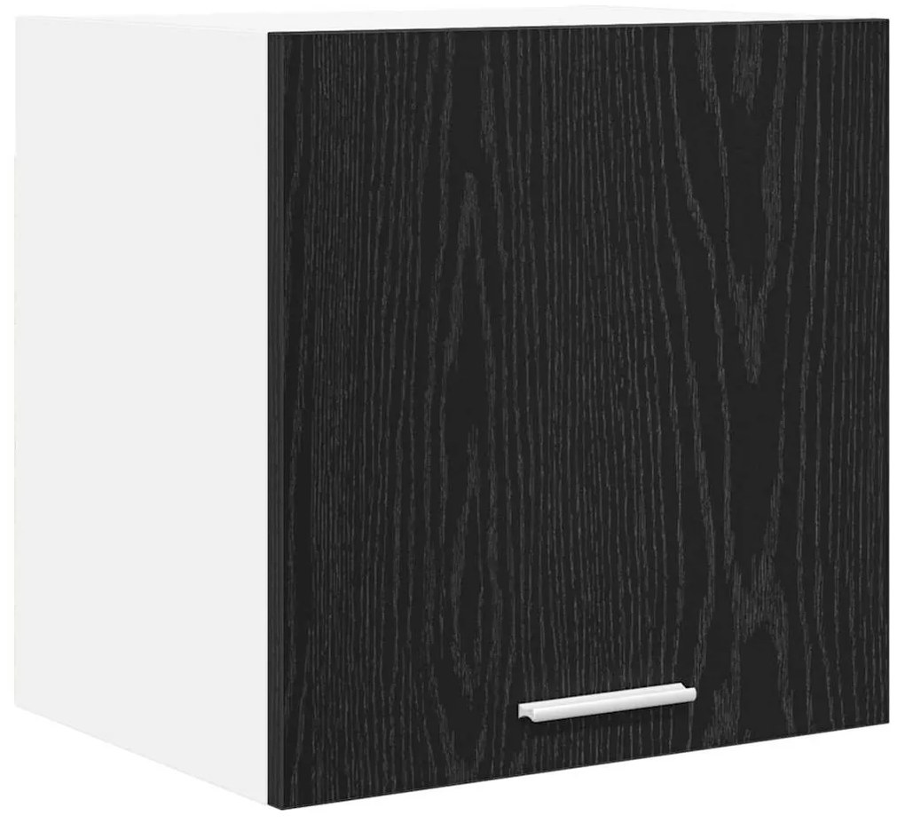 vidaXL Κρεμαστό ντουλάπι Μαύρος Δρυς και Λευκό 40 x 31 x 40 εκ.