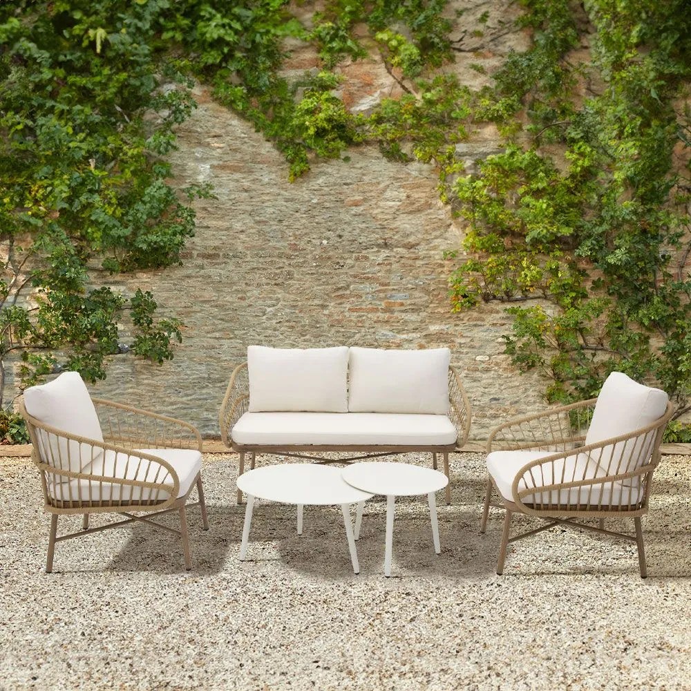 ΣΑΛΟΝΙ CAVE SET 1+2+1 ΦΥΣΙΚΟ