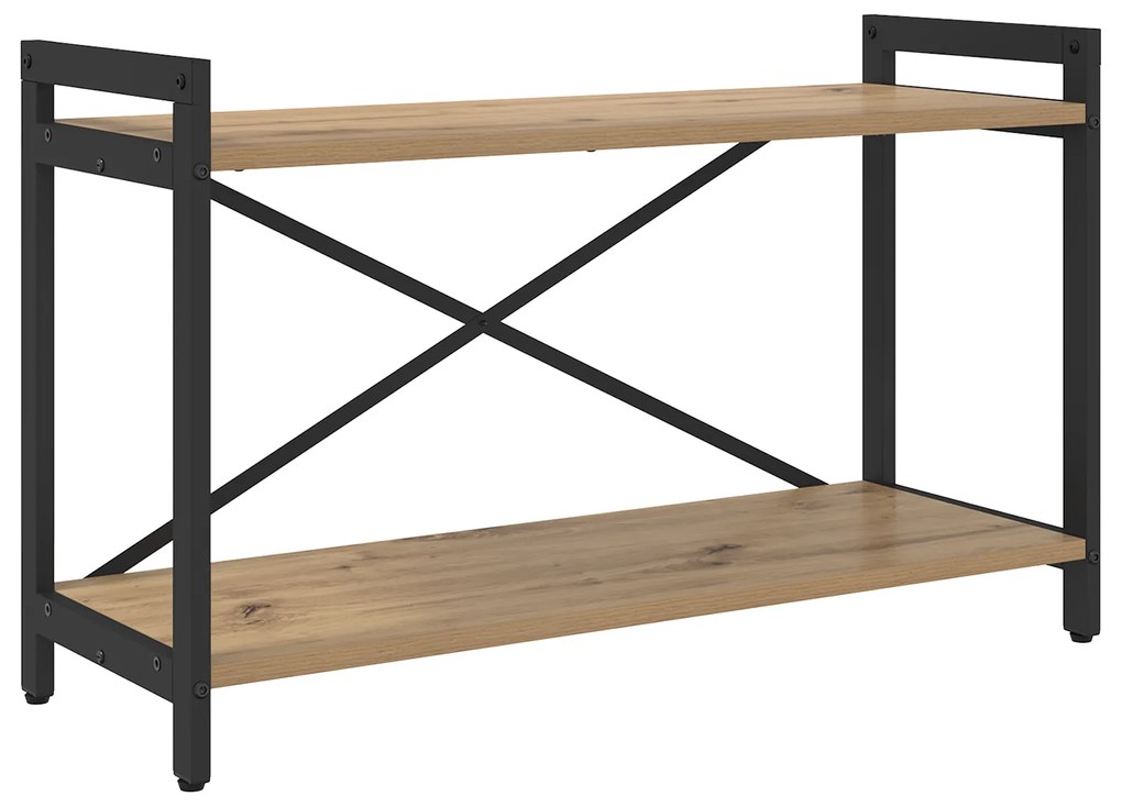 vidaXL Βιβλιοθήκη artisan δρυς 80 x 30 x 48.5 εκ Επεξεργασμένο ξύλο