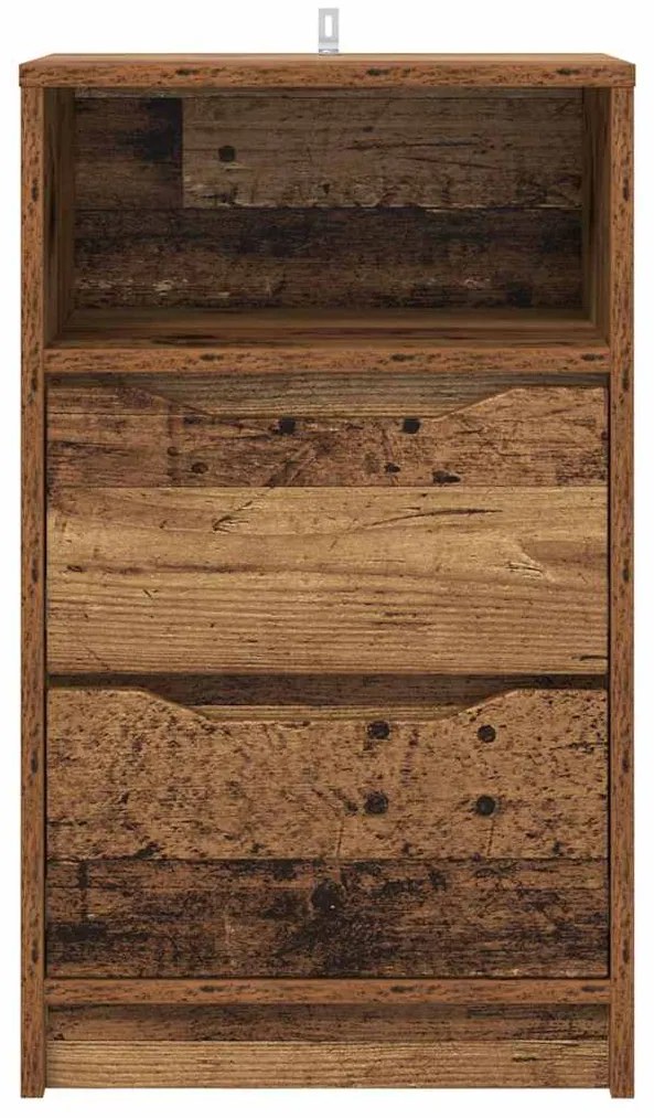 vidaXL Κομοδίνο Παλιό Ξύλο 40 x 30 x 467 εκ Επεξεργασμένο ξύλο