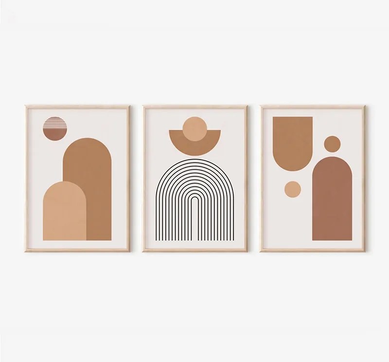 Πίνακας Jackalon pakoworld τρίπτυχος με ψηφιακή εκτύπωση και πλαίσιο 33x1.5x48εκ