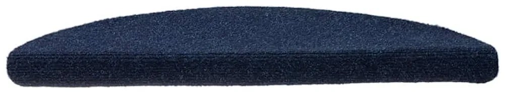 vidaXL Πατάκια Σκαλιών Αυτοκόλλητα 30 τεμ. Μπλε Μπεζ 56x17x3 εκ. Ημίκυκλα