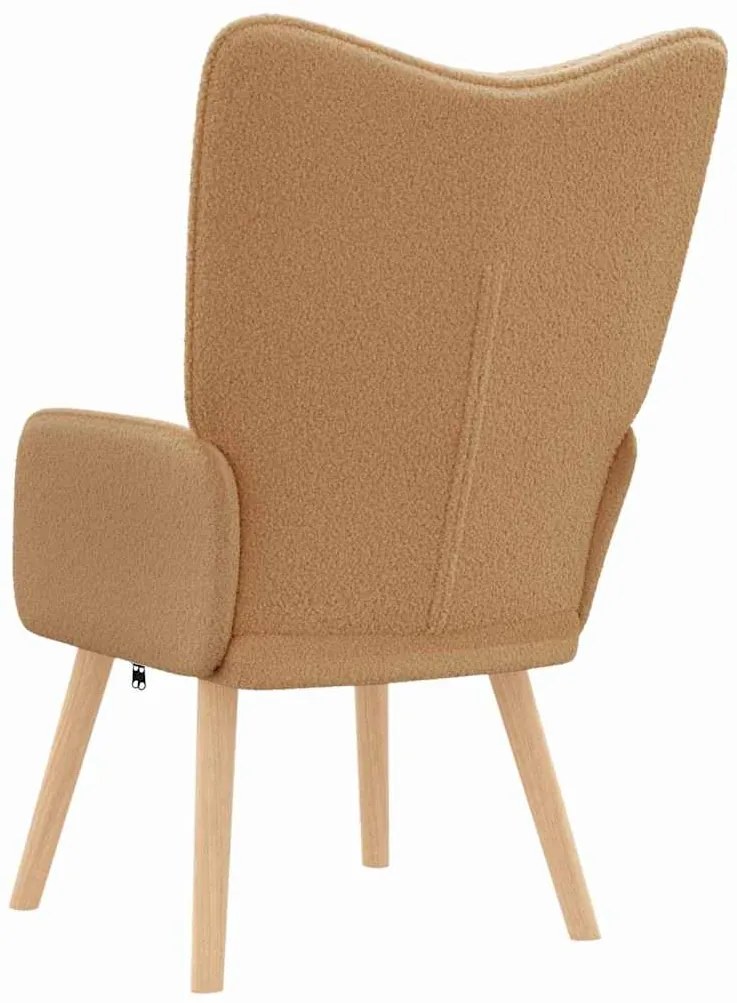 vidaXL Χαλαρωτική Πολυθρόνα Μπεζ 62 x 67 x 95.5 εκ ύφασμα