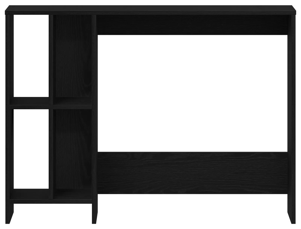 vidaXL Γραφείο Μαύρο Δρυς 102,5x35x75 εκ. από ξύλο