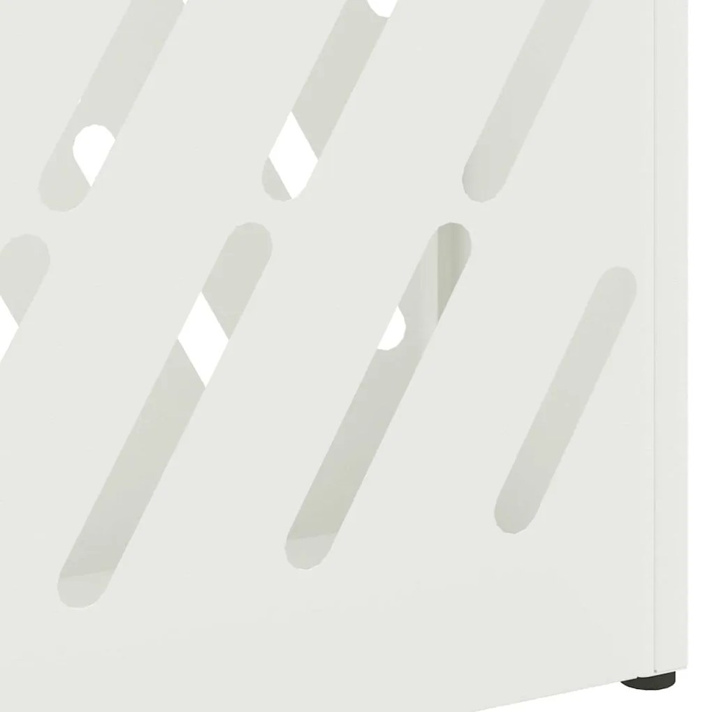 vidaXL Σχέδιο & βάση αποθήκευσης Λευκό 28 x 12 x 41 εκ Ατσάλι