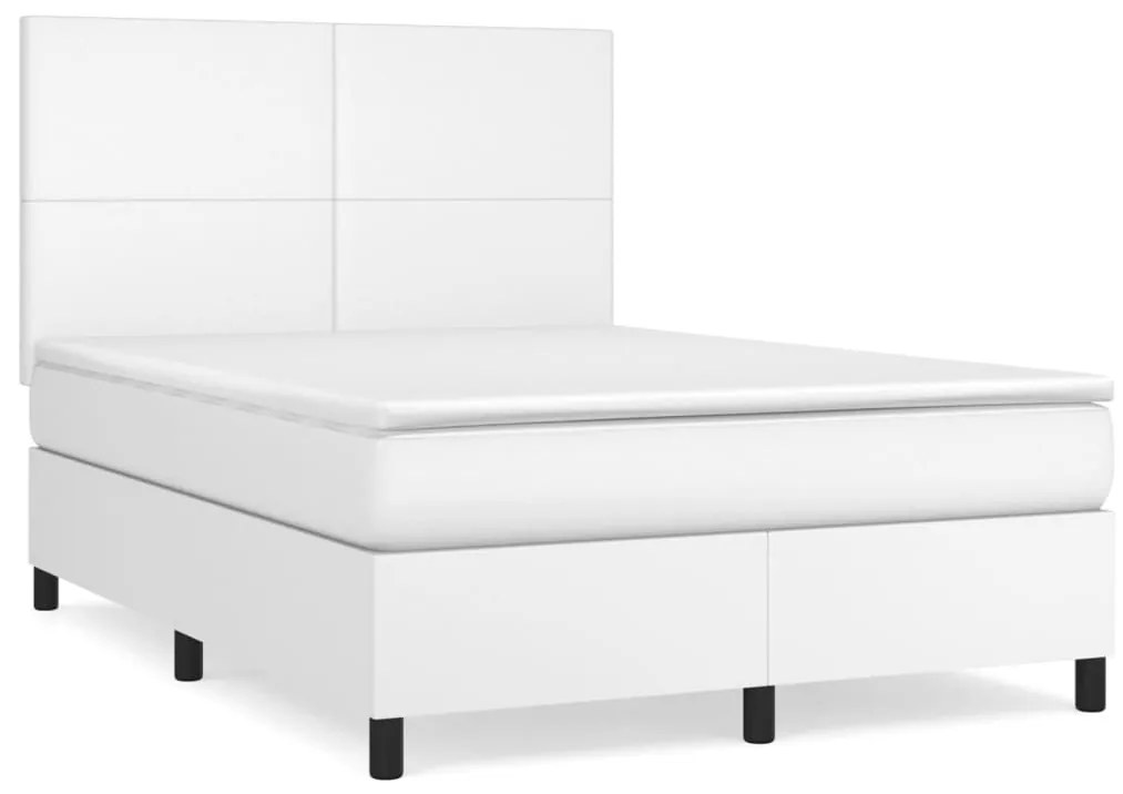 ΚΡΕΒΑΤΙ BOXSPRING ΜΕ ΣΤΡΩΜΑ ΛΕΥΚΟ 140X200ΕΚ.ΑΠΟ ΣΥΝΘΕΤΙΚΟ ΔΕΡΜΑ 3142726