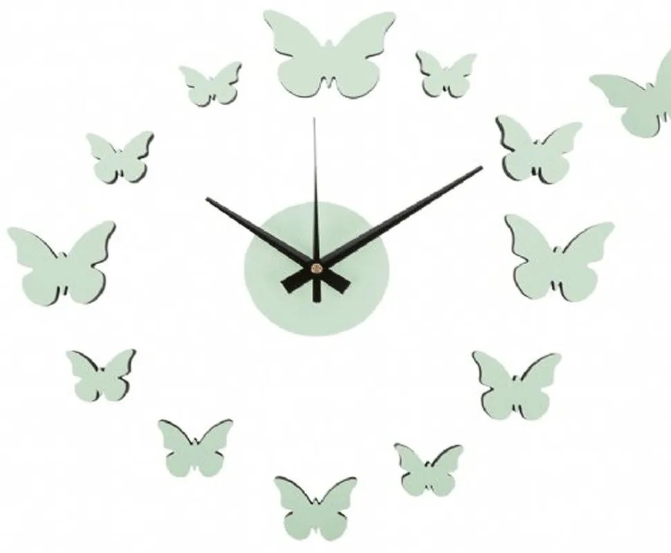 Ρολόι Τοίχου DIY Butterfly KA6000LG 35cm Light Green Karlsson