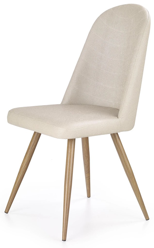 K214 chair, color: dark cream / honey oak DIOMMI V-CH-K/214-KR-C.KREMOWY/D.MIODOWY DIOMMI-60-20950