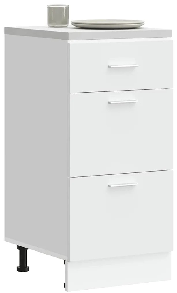 vidaXL Κάτω ντουλάπι Lyon λευκό 40x46x81,5 cm Ξύλινο μηχανουργικό ξύλο