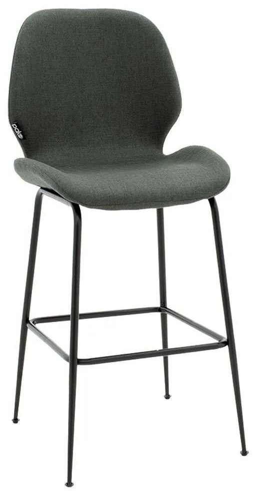 Σκαμπό Μπαρ Impel 029-000187 46x51x99cm Anthracite-Black