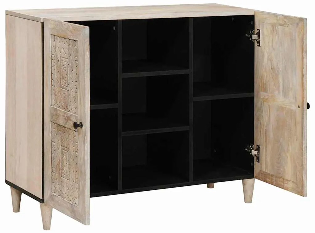 vidaXL Πλαϊνό γραφείο Λευκό 33.5 x 90 x 75 εκ