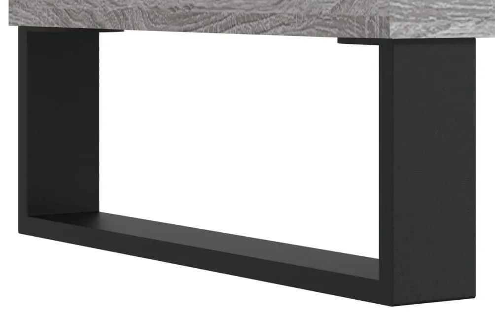 vidaXL Δισκοθήκη Γκρι Sonoma 121 x 38 x 48 εκ. από Επεξεργασμένο Ξύλο