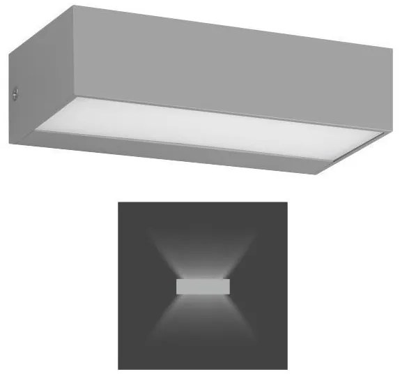 Απλίκα Φωτιστικό Τοίχου LED 8W 4000K Γκρι 5913 Spotlight-5913-Γκρι 5913