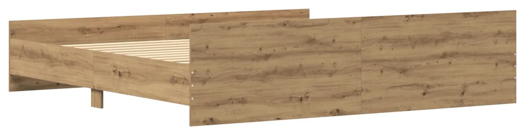 vidaXL Κρεβάτι Artisan Oak 200x200 εκ Επεξεργασμένο ξύλο