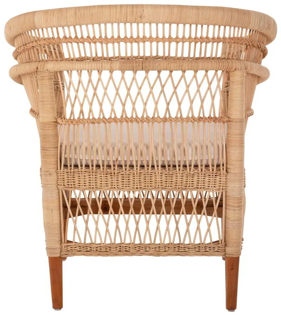 ΠΟΛΥΘΡΟΝΑ MALAWI HM9635.04 ΞΥΛΟ ΜΑΟΝΙ ΕΠΕΝΔΥΣΗ RATTAN ΛΕΥΚΟ ΜΑΞΙΛΑΡΙ ΚΑΘΙΣΜΑΤΟΣ 80x70x86Υεκ.