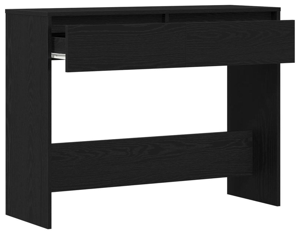 vidaXL Μαύρο Ξύλινο Τραπέζι Κονσόλας - 100x35x76.5 εκ - Επεξεργασμένο Ξύλο