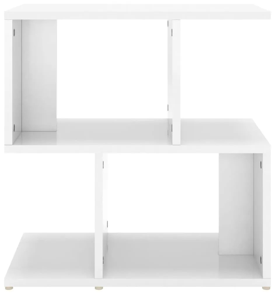 vidaXL Κομοδίνα 2 τεμ. Γυαλιστερό Λευκό 50x30x51,5 εκ. από Επεξ. Ξύλο