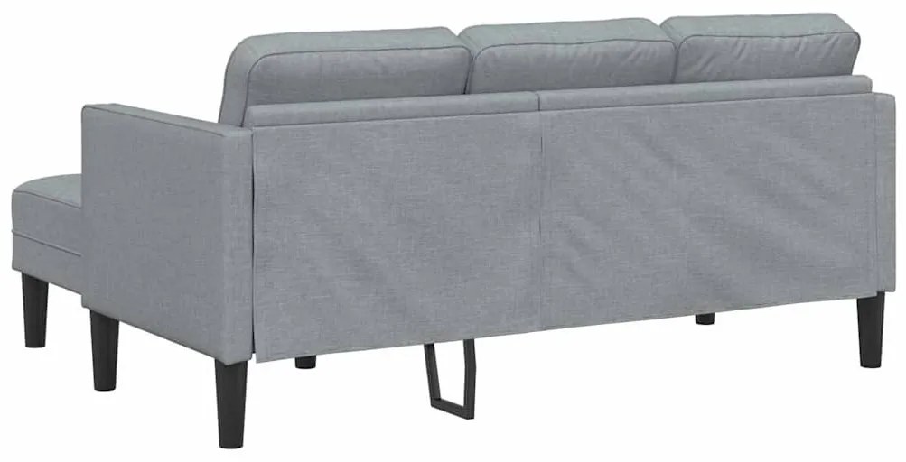 vidaXL Σετ Καναπέ Ανοιχτό γκρι 173 x 131 x 67 εκ ύφασμα