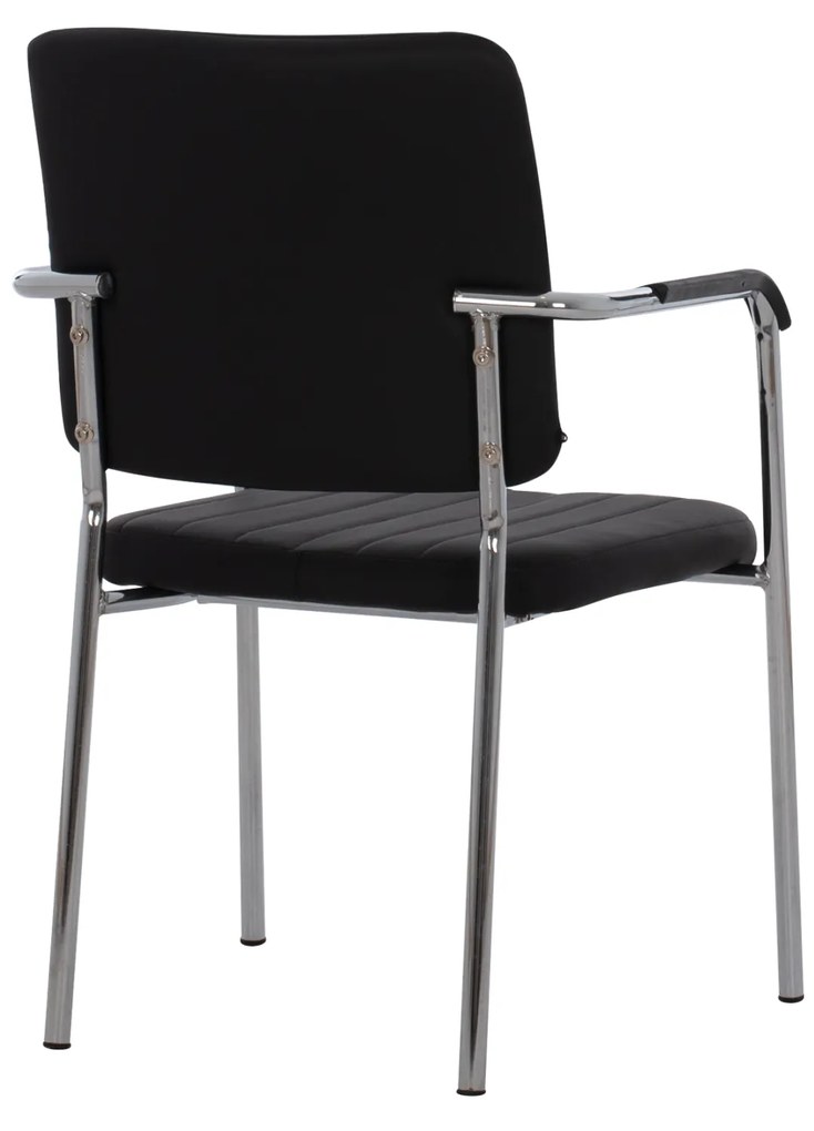 ΚΑΡΕΚΛΑ QUESTA ΜΕ ΜΠΡΑΤΣΑ HM1070.01 ΜΑΥΡΗ 56,5x59x85 cm - 0520534 - HM1070.01