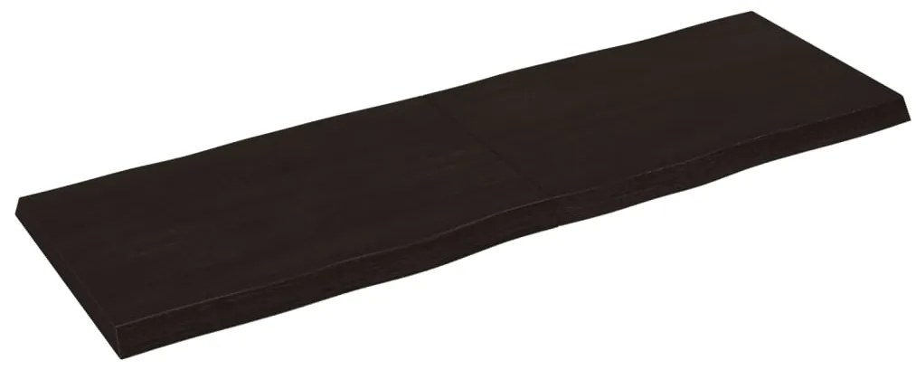 vidaXL Επιφ Τραπεζιού Αν Καφέ 180x60x(2-6)εκ.Ακατέργ. Μασίφ Ξύλο Δρυός