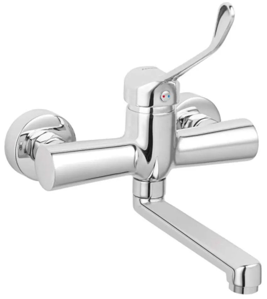 Μπαταρία Νιπτήρος Εντοιχισμού Για ΑΜΕΑ Algeo BAGM3 Chrome Ferro Metal