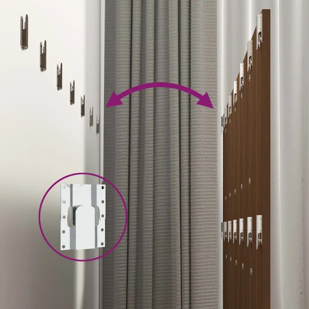 vidaXL Κεφαλάρι Κρεβατιού Καφέ Δρυς 240x1,5x80 εκ. Επεξεργασμένο Ξύλο