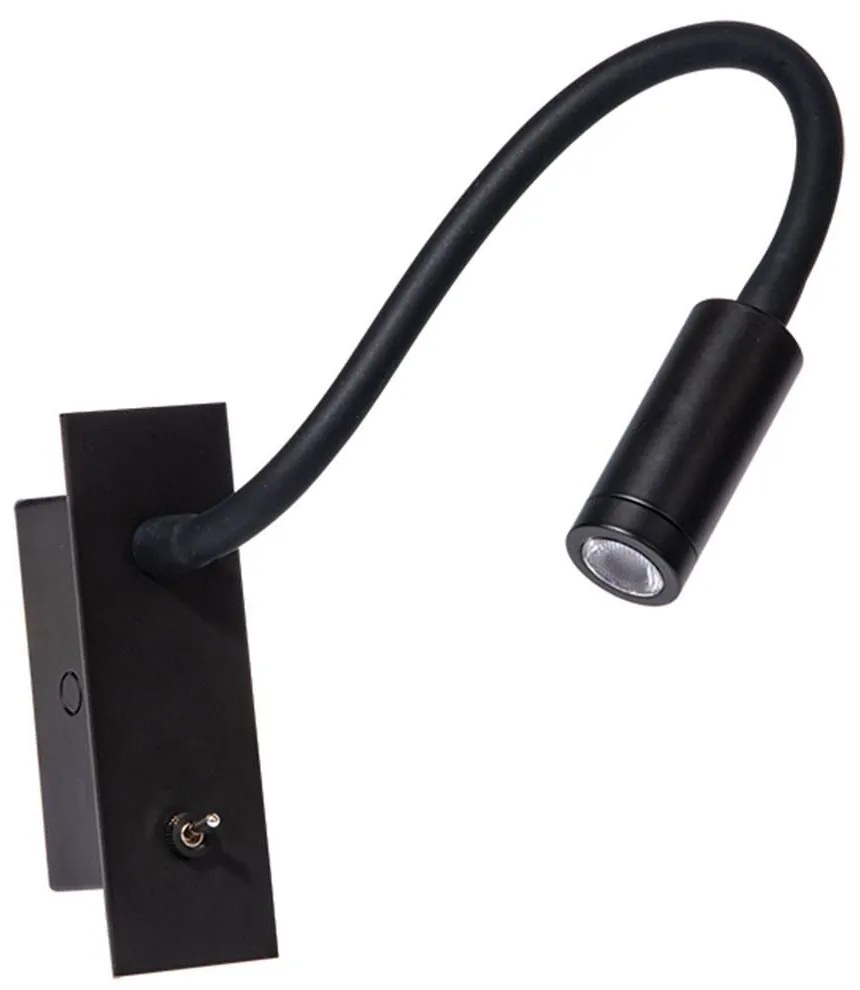 Φωτιστικό Τοίχου - Απλίκα Χωνευτή H69 Led 3000K 3W Black Metal,Aluminum