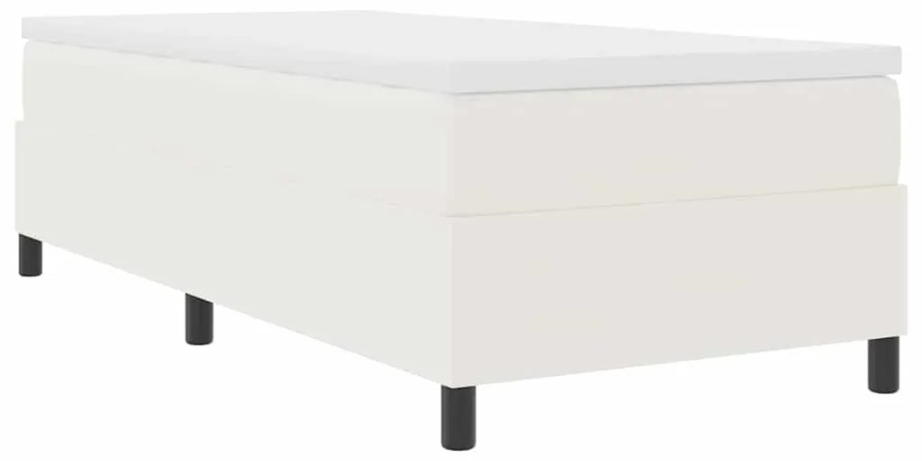 vidaXL Κρεβάτι πλατφόρμα Κρεμ 100 x 200 cm ύφασμα