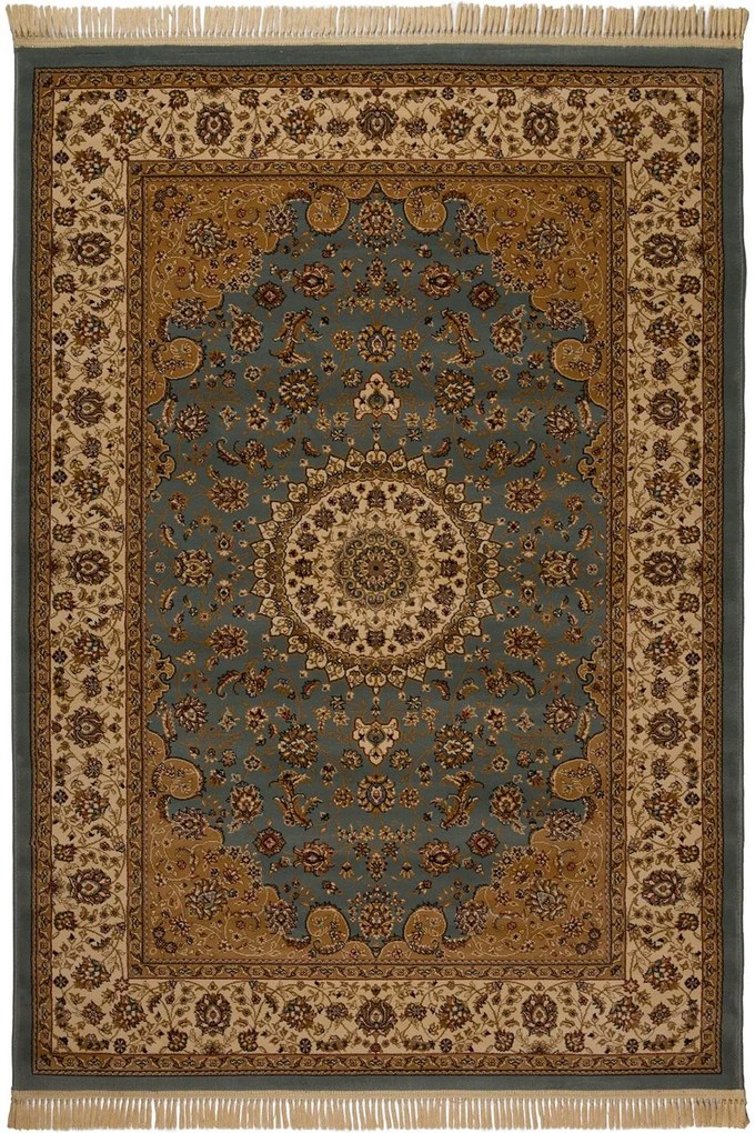 Χαλί Isfahan 2438A Blue-Cream Βιοκαρπέτ 200X290cm