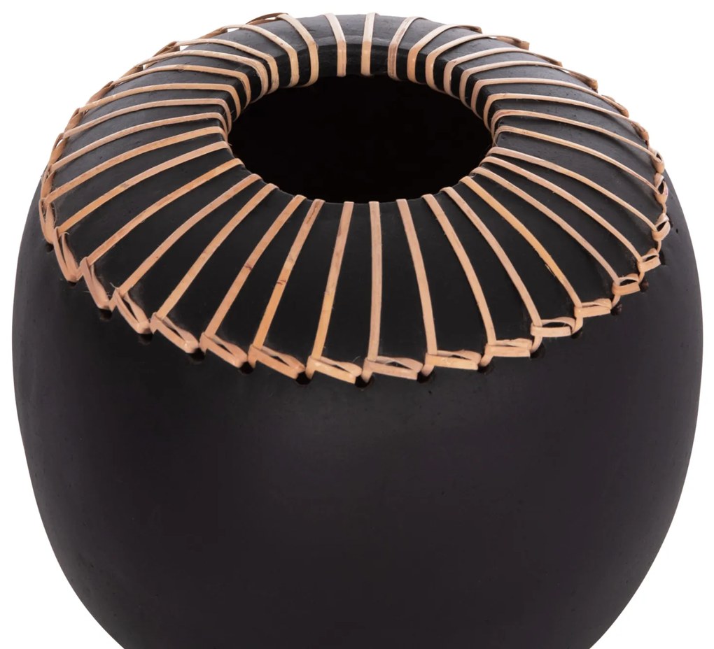 ΕΠΙΤΡΑΠΕΖΙΟ ΔΙΑΚΟΣΜΗΤΙΚΟ ΒΑΖΟ LENNOX HM4675.01L TΕΡΑΚΟΤΑ ΣΕ ΜΑΥΡΟ--Φ22x20Υεκ. (1 Τεμμάχια)