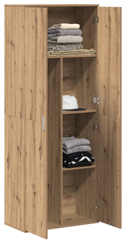 vidaXL Highboard Artisan Oak 70x35x180 εκ. Επεξεργασμένο Ξύλο
