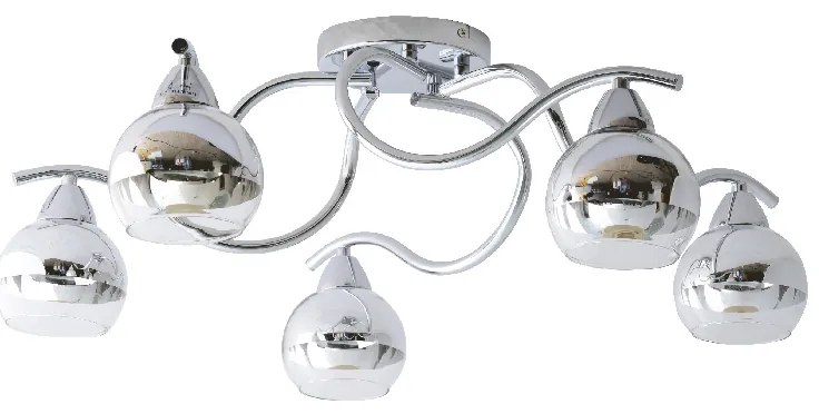 Φωτιστικό Οροφής Πολύφωτο Aca Alien TNK81444CR5H Chrome